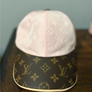 Louis Vuitton Pink and Brown Monogram Cap